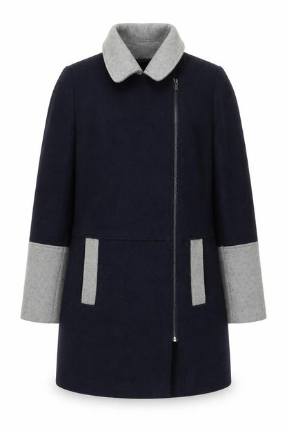 Womens UK Size 12 NEXT Blue Overcoat