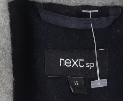 Womens UK Size 12 NEXT Blue Overcoat