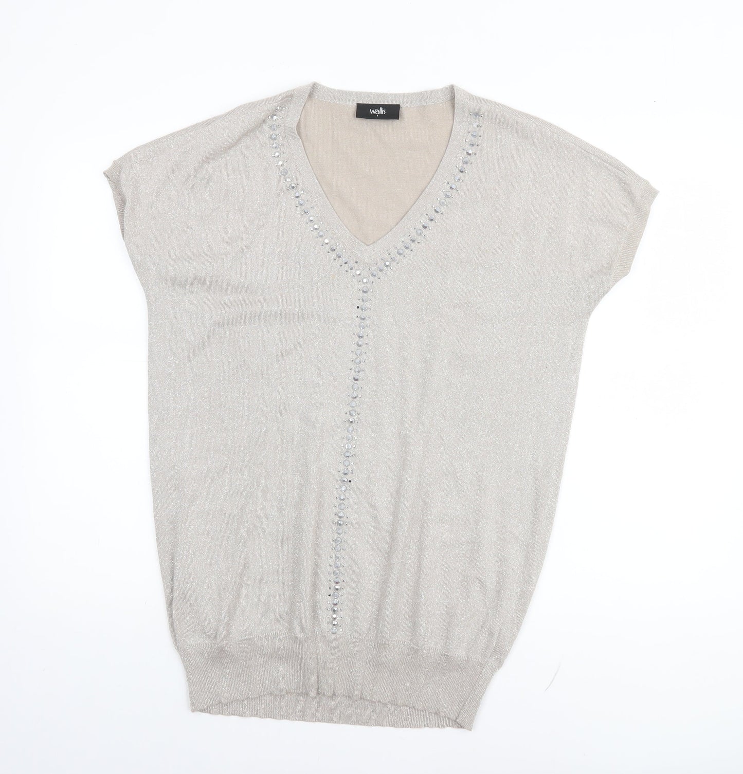 Womens UK Size S Wallis Beige Pullover Jumper