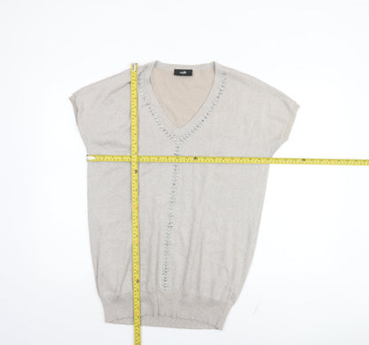 Womens UK Size S Wallis Beige Pullover Jumper