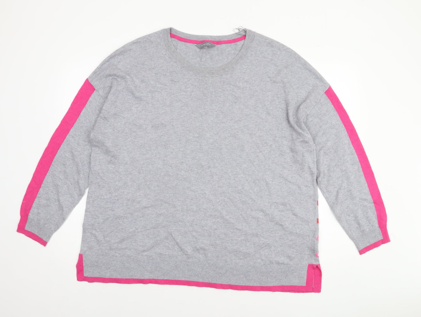 Womens UK Size 20 Principles Grey Pullover Jumper