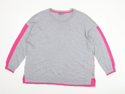 Womens UK Size 20 Principles Grey Pullover Jumper