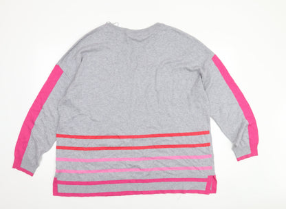 Womens UK Size 20 Principles Grey Pullover Jumper