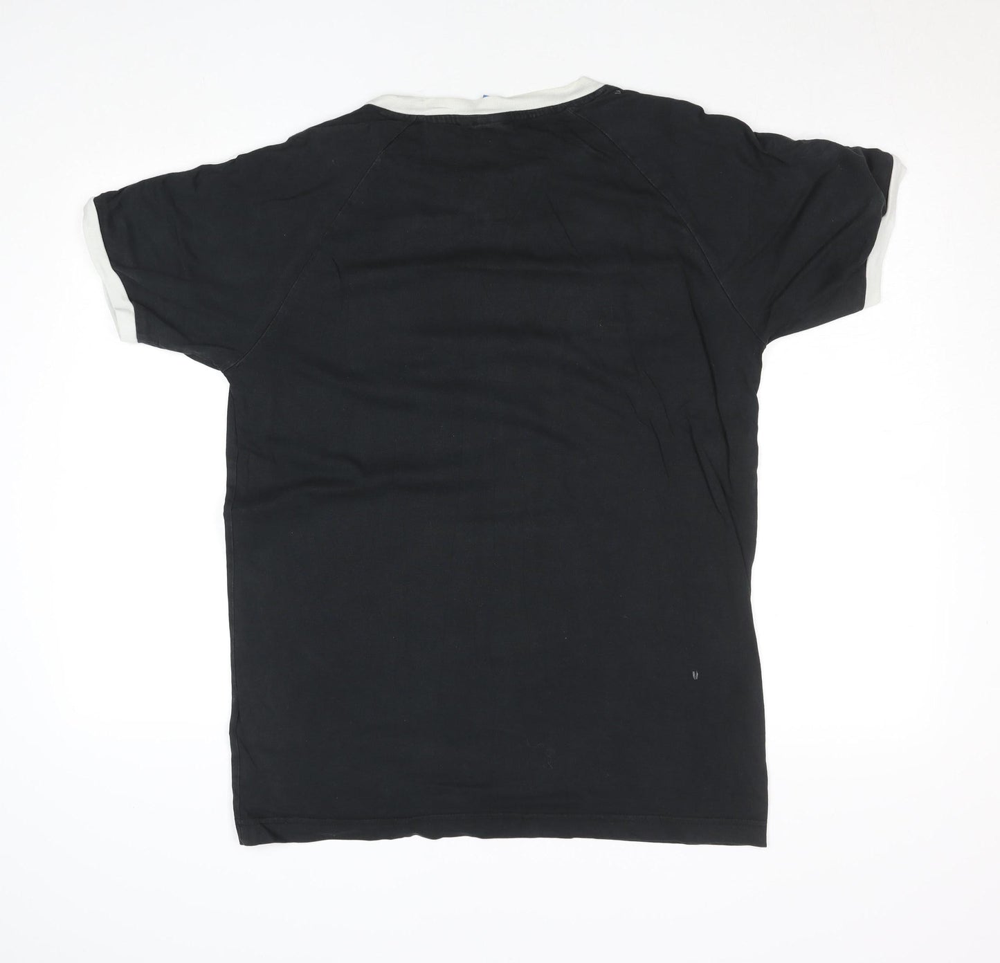 Adidas Men's Black Small Vintage Trefoil Sports T-Shirt