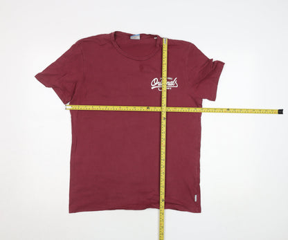 Mens UK Size M JACK & JONES Red  T-Shirt