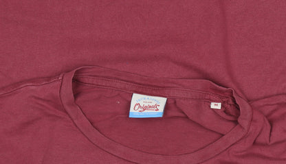 Mens UK Size M JACK & JONES Red  T-Shirt