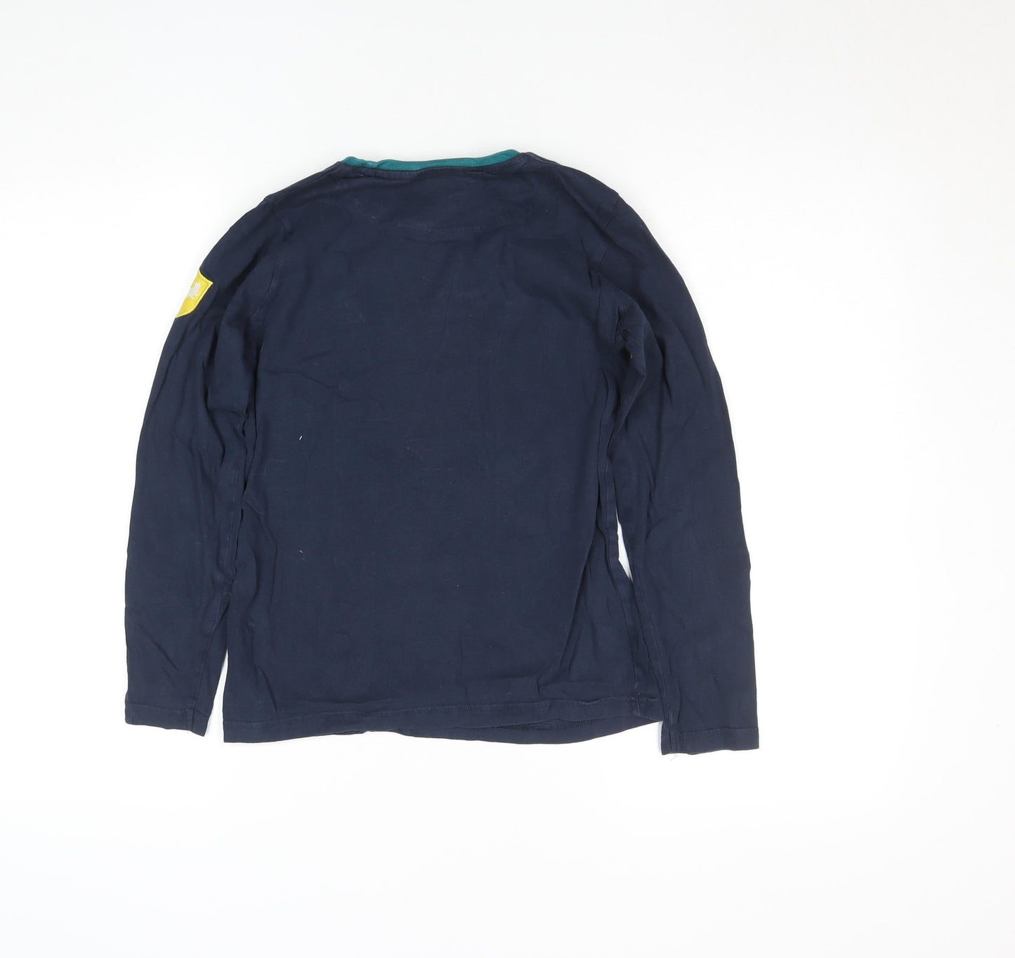 Boys UK Size 10-11 Years Marks and Spencer Blue Basic T-Shirt