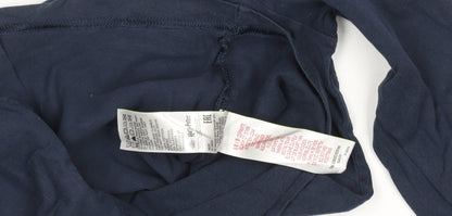 Boys UK Size 10-11 Years Marks and Spencer Blue Basic T-Shirt