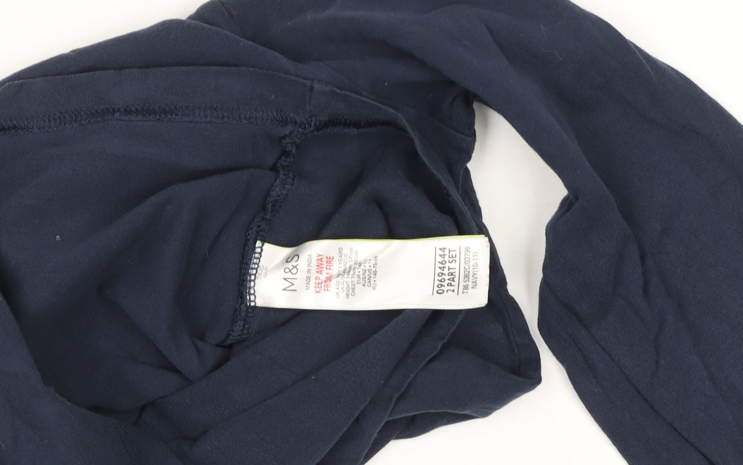 Boys UK Size 10-11 Years Marks and Spencer Blue Basic T-Shirt