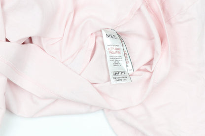 Teens UK Size 14 Marks and Spencer Pink Basic T-Shirt