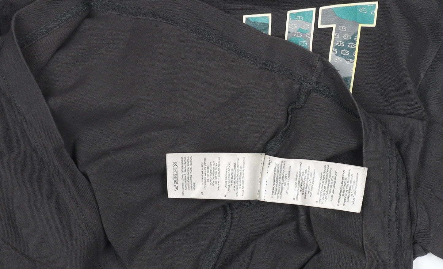 Tapout Men's Black Graphic Sports T-Shirt Size L 100% Cotton