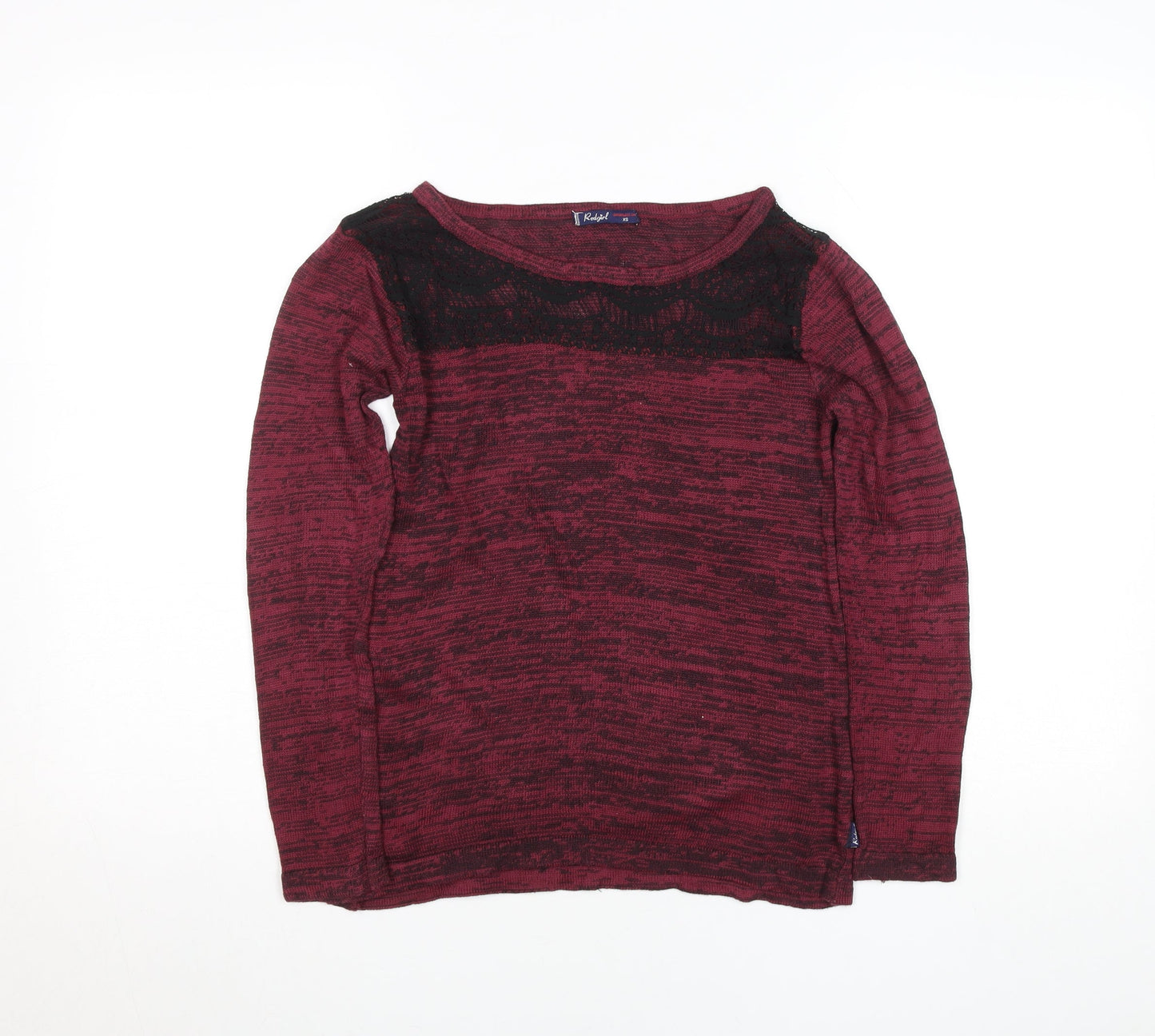 Womens UK Size XS Redgirl Red Basic T-Shirt