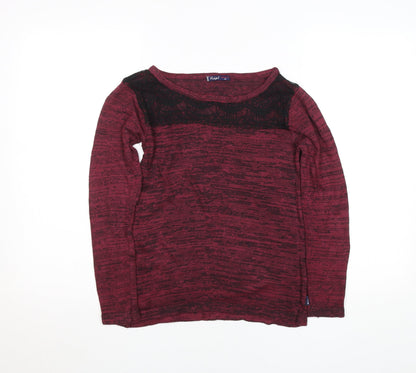 Womens UK Size XS Redgirl Red Basic T-Shirt