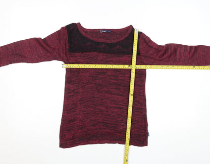 Womens UK Size XS Redgirl Red Basic T-Shirt