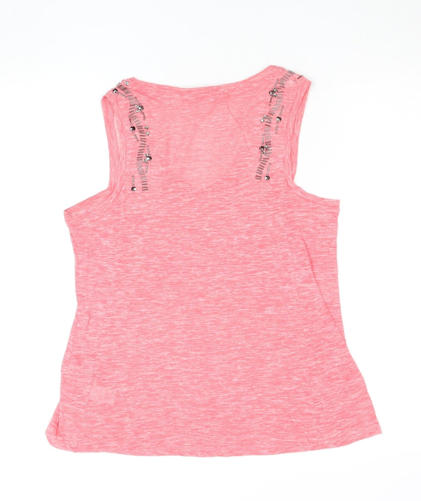 Womens UK Size 10 NEXT Pink Basic Tank