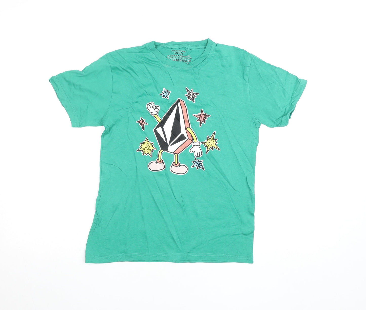Boys UK Size 12 Years Volcom Green Basic T-Shirt