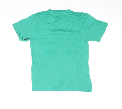 Boys UK Size 12 Years Volcom Green Basic T-Shirt