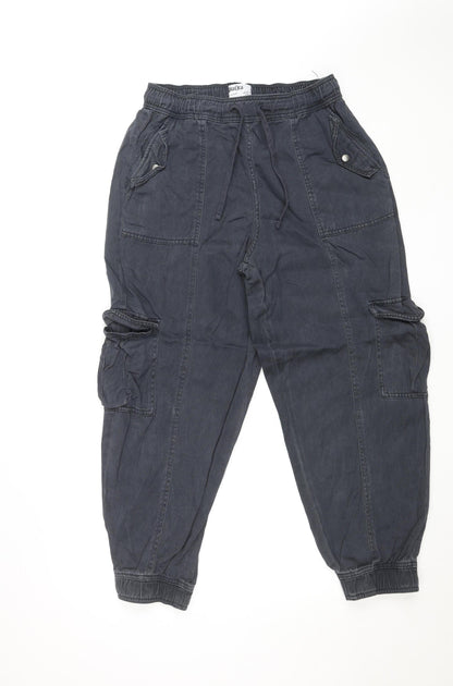 Primark Rita Ora Women's Black Cargo Twill Trousers Size 12