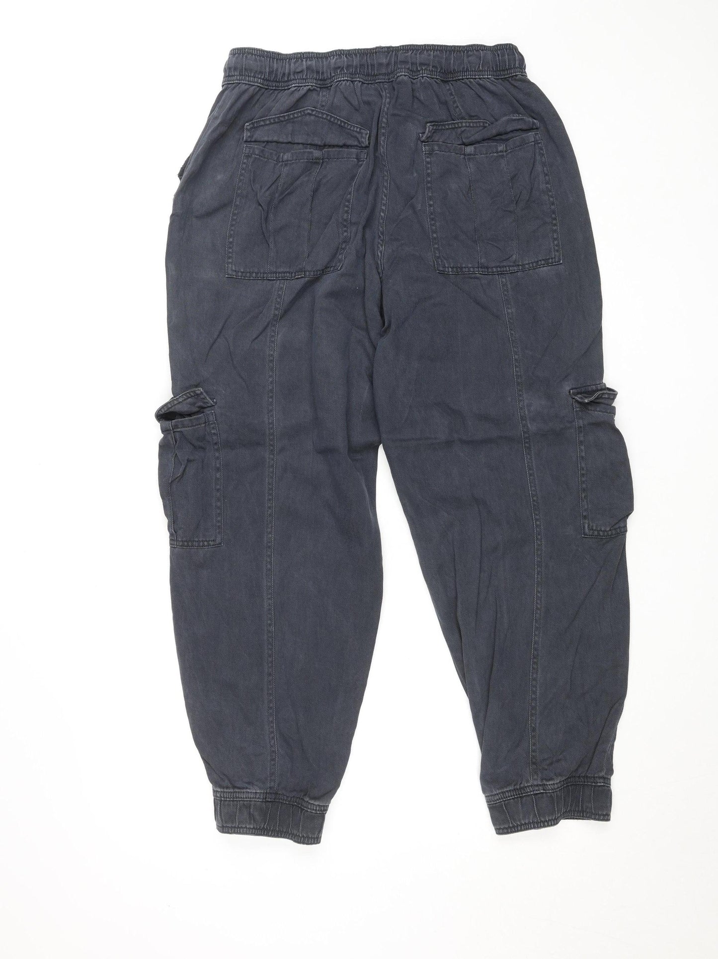 Primark Rita Ora Women's Black Cargo Twill Trousers Size 12