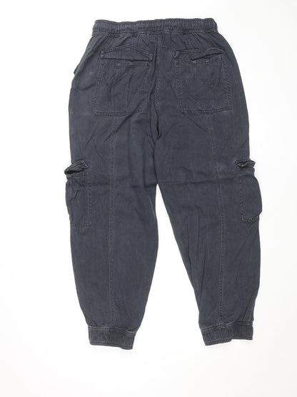 Primark Rita Ora Women's Black Cargo Twill Trousers Size 12