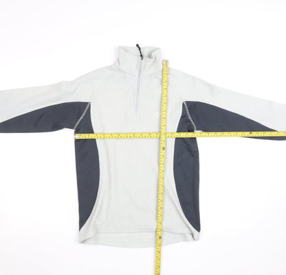 Technicals Women’s Grey 1/4 Zip Fleece Pullover Top Size 10