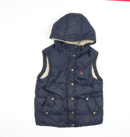 Womens UK Size 10 Jack Wills Blue Puffer Jacket