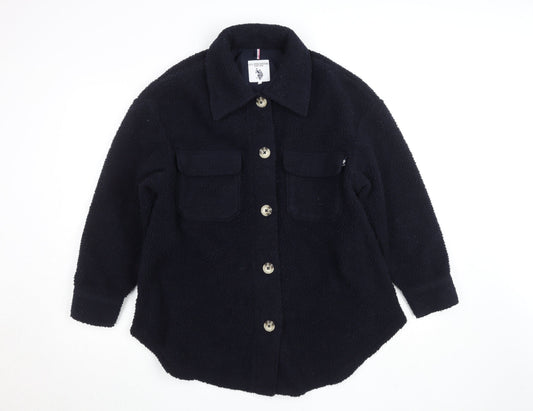 Womens UK Size S U.S. Polo Assn. Black Basic Jacket