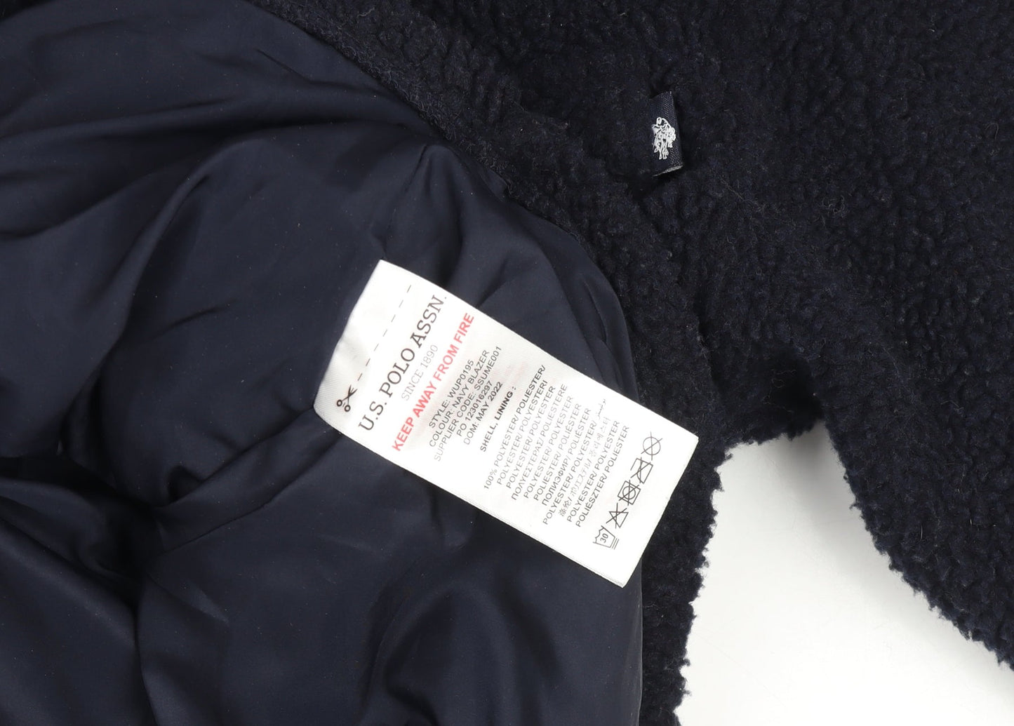 Womens UK Size S U.S. Polo Assn. Black Basic Jacket