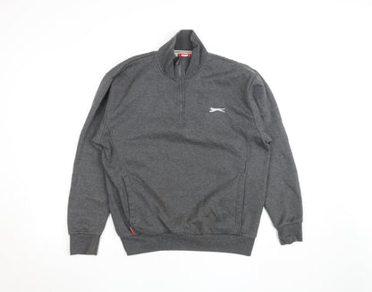 Mens UK Size M Slazenger Grey Pullover Sweatshirt