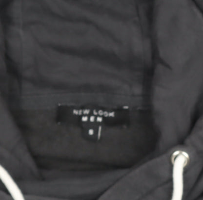 Mens UK Size S New Look Black Pullover Hoodie
