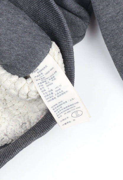 Boys UK Size S abercrombie kids Grey Full Zip Hoodie