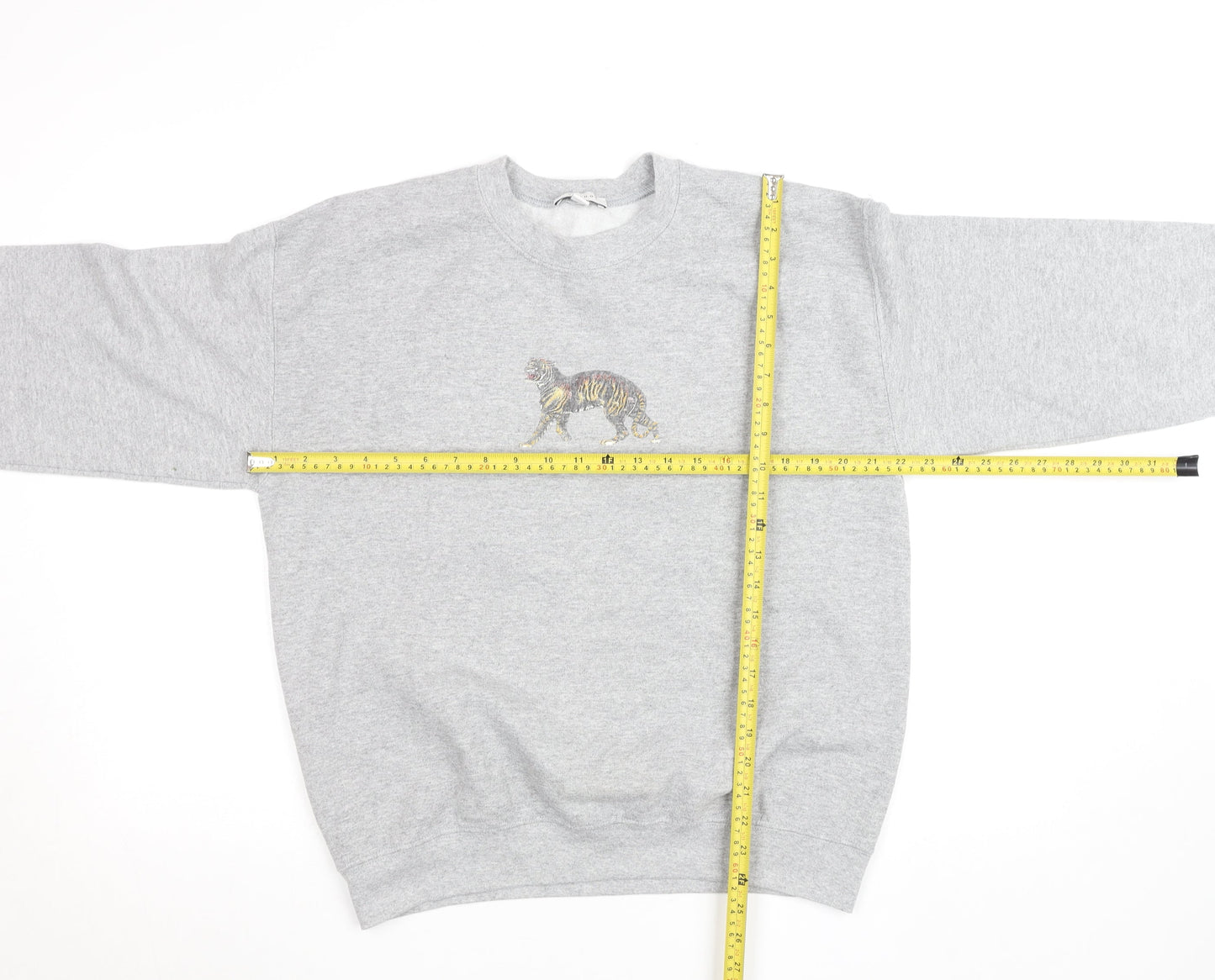Womens UK Size M Topshop Grey Pullover Sweatshirt