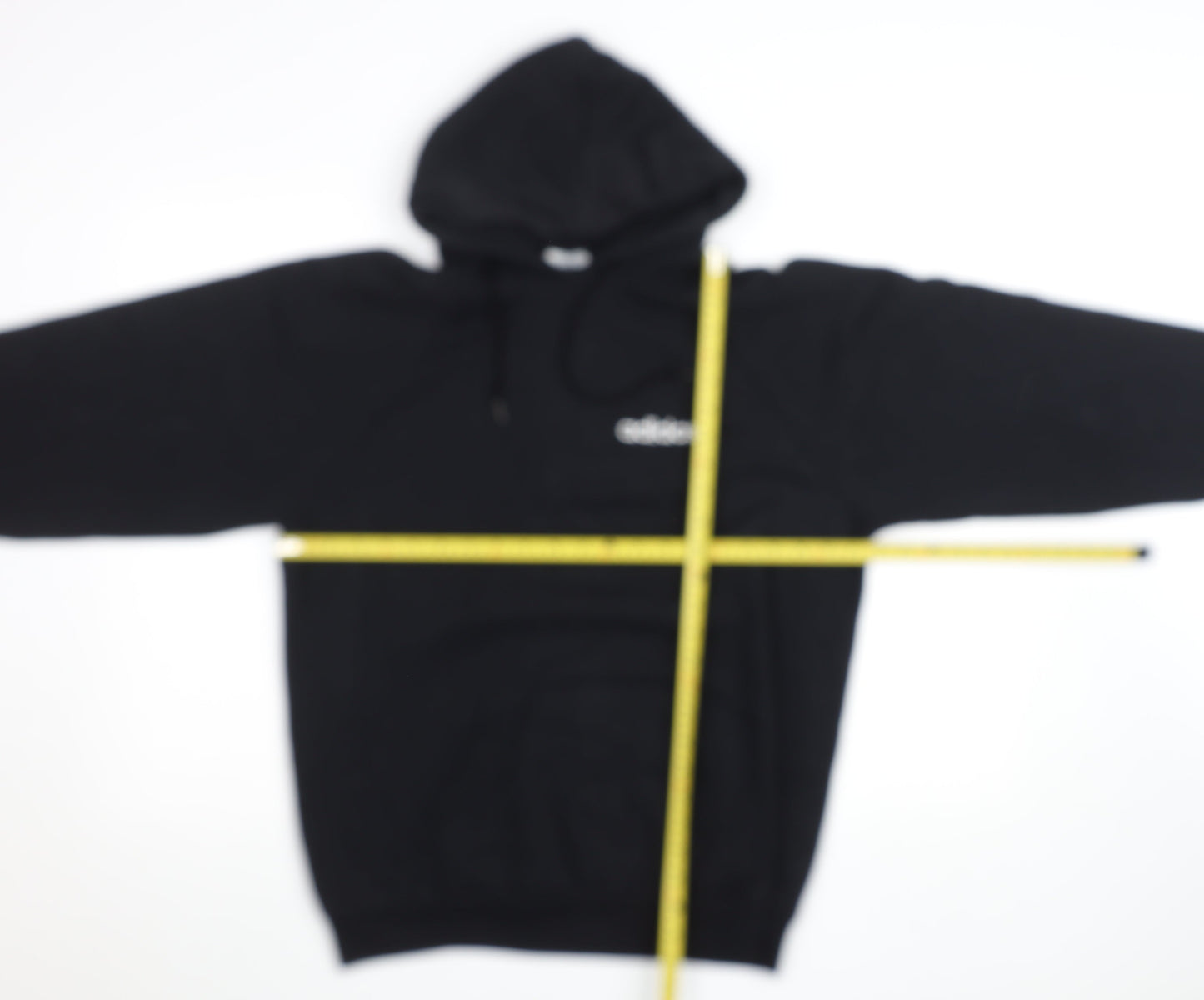 Adidas Womens Black XL Pullover Hoodie with Logo Print