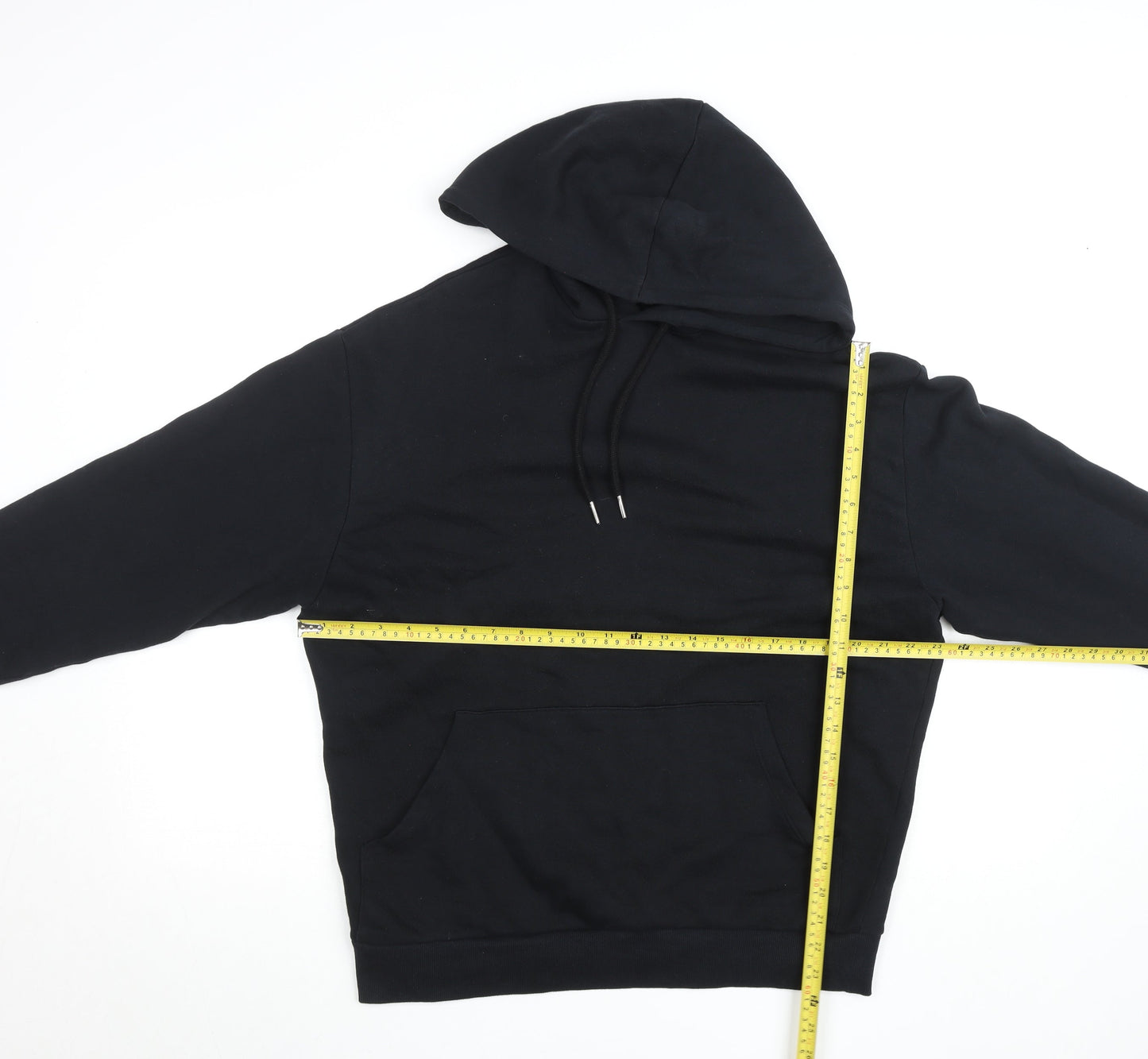 Mens UK Size S ASOS DESIGN Black Pullover Hoodie