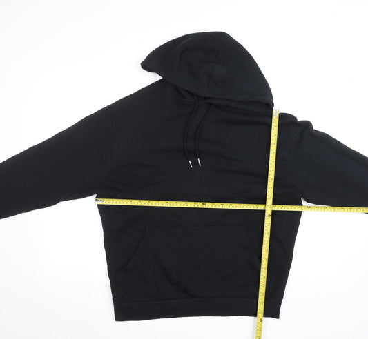 Mens UK Size S ASOS DESIGN Black Pullover Hoodie