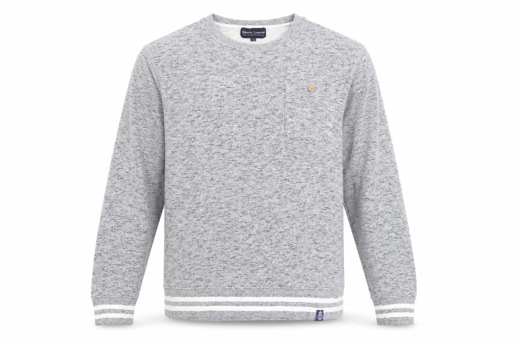 Mens UK Size M Shore Leave Grey Pullover Sweatshirt