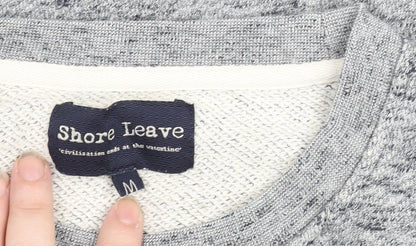 Mens UK Size M Shore Leave Grey Pullover Sweatshirt
