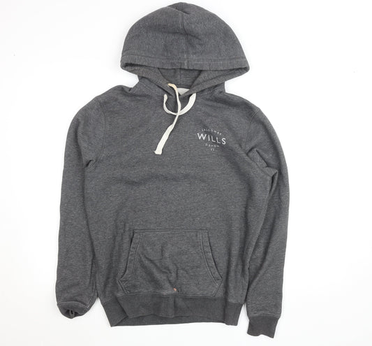Mens UK Size S Jack Wills Grey Pullover Hoodie