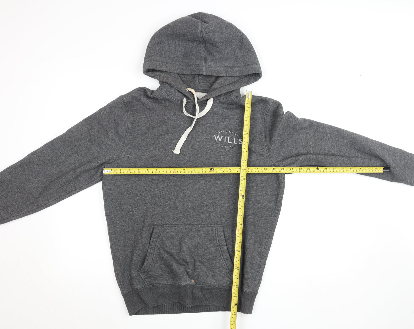Mens UK Size S Jack Wills Grey Pullover Hoodie