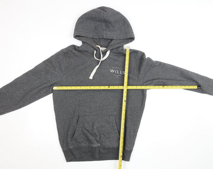 Mens UK Size S Jack Wills Grey Pullover Hoodie