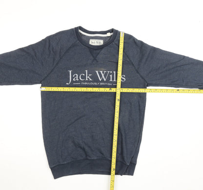 Womens UK Size M Jack Wills Blue Pullover Sweatshirt