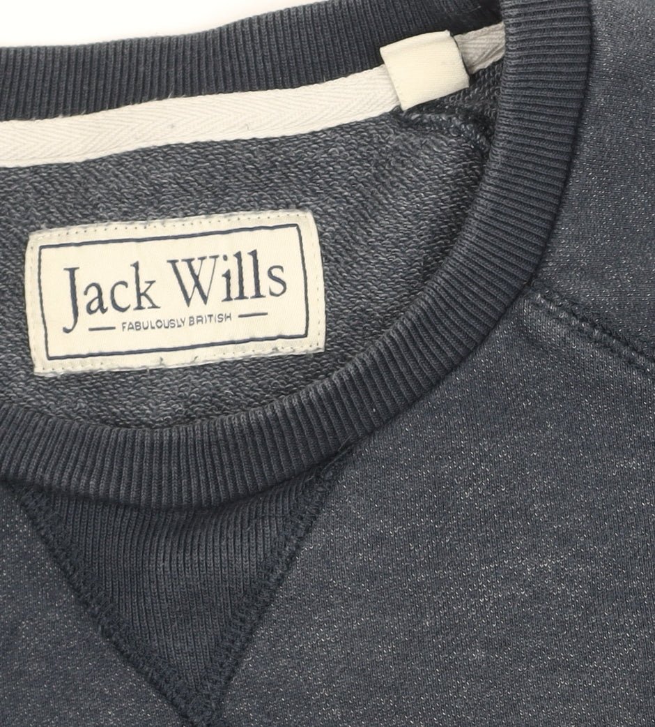 Womens UK Size M Jack Wills Blue Pullover Sweatshirt