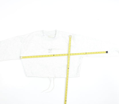 Womens UK Size 10 Pink Soda Sport White Pullover Sweatshirt