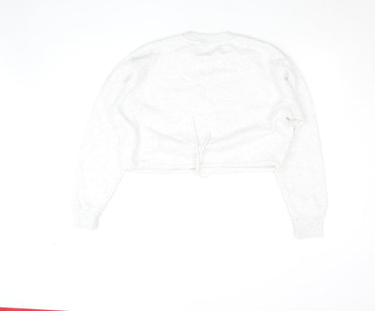 Womens UK Size 10 Pink Soda Sport White Pullover Sweatshirt