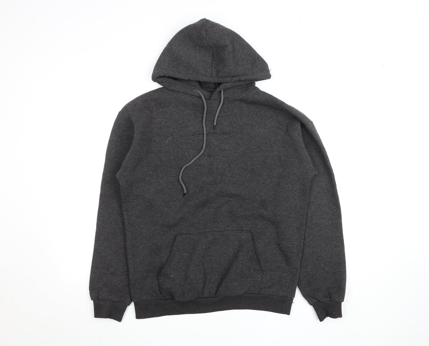 Mens UK Size S PRETTYLITTLETHING Grey Pullover Hoodie