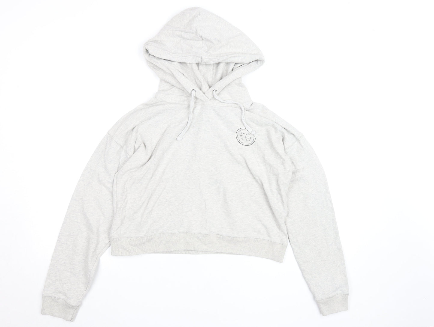 Womens UK Size 6 Jack Wills Grey Pullover Hoodie