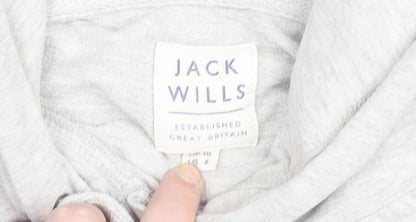 Womens UK Size 6 Jack Wills Grey Pullover Hoodie