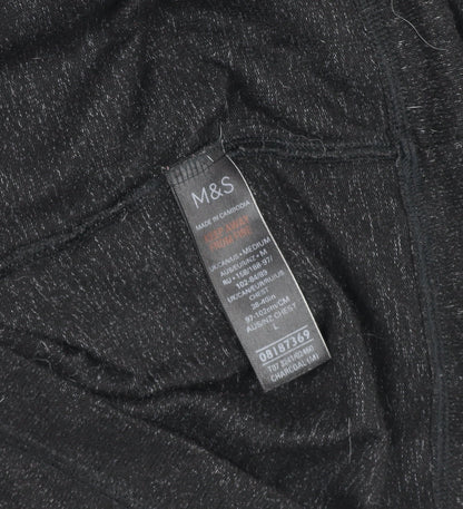 Mens UK Size M Marks and Spencer Grey Pullover Hoodie