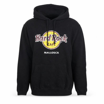 Mens UK Size L Hard Rock Black Pullover Hoodie