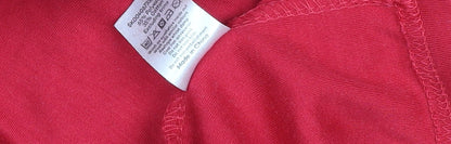 Bonmarché Women's Red Floral Embroidered Long Sleeve Cotton T-Shirt Size L